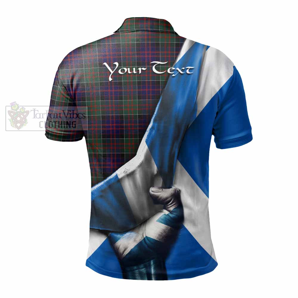 Tartan Vibes Clothing MacDonald (McDonald) of Clanranald Tartan Polo Shirt with Family Crest Scotland Patriotic Style