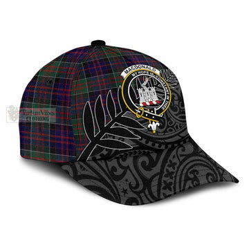 MacDonald (McDonald) of Clanranald Crest Tartan Classic Cap with New Zealand Silver Fern Half Style