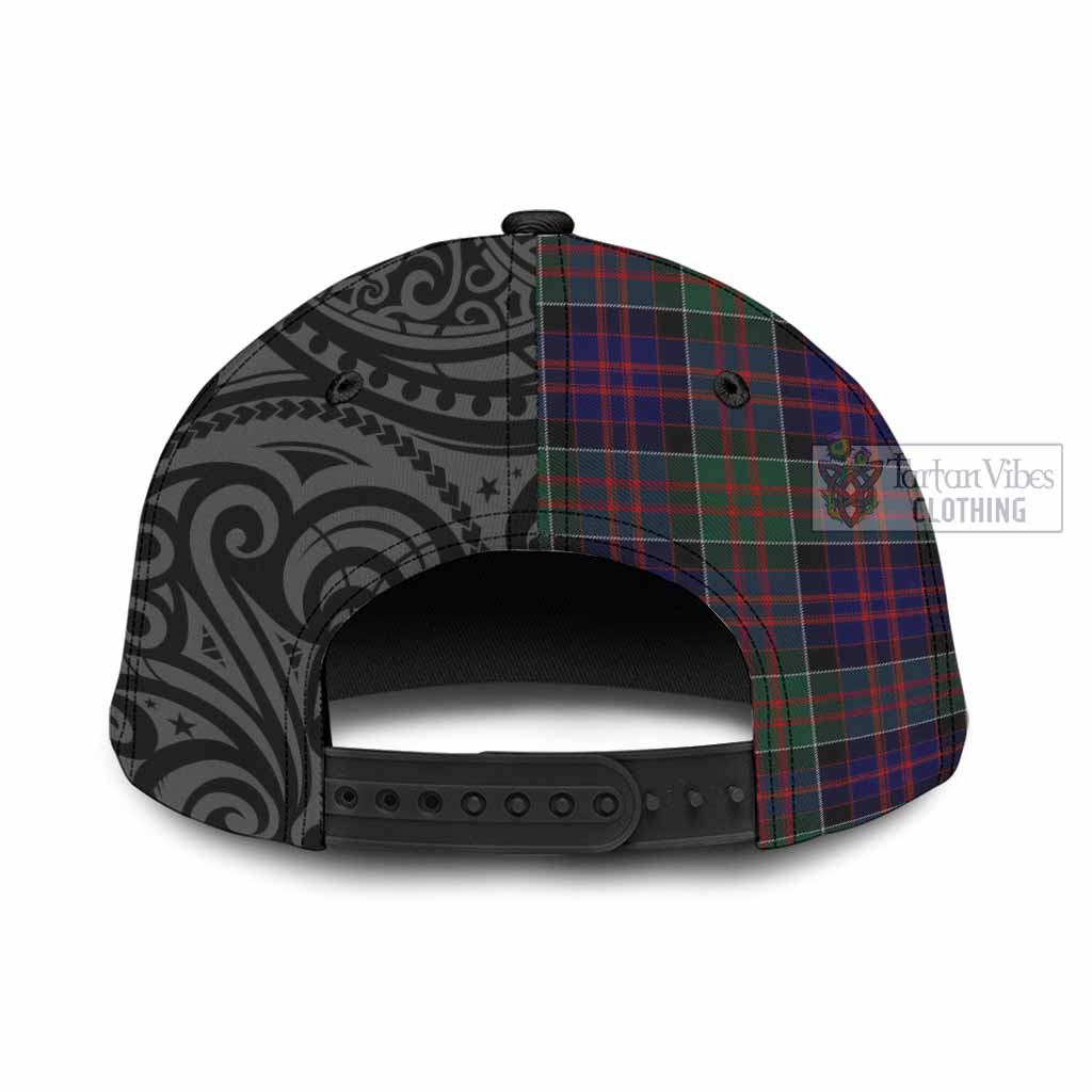 Tartan Vibes Clothing MacDonald (McDonald) of Clanranald Tartan Classic Cap with New Zealand Silver Fern Half Style