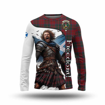 MacDonald (McDonald) of Glencoe Crest Tartan Long Sleeve T-Shirt Inspired by the Freedom of Scottish Warrior