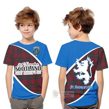 MacDonald (McDonald) of Glencoe Family Crest Tartan Kid T-Shirt Celebrate Saint Andrew's Day in Style