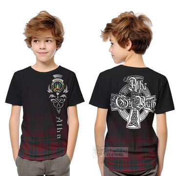 MacDonald (McDonald) of Glencoe Tartan Kid T-Shirt Featuring Alba Gu Brath Family Crest Celtic Inspired