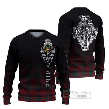 MacDonald (McDonald) of Glencoe Tartan Ugly Sweater Featuring Alba Gu Brath Family Crest Celtic Inspired