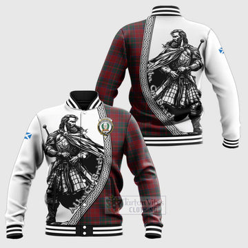 MacDonald (McDonald) of Glencoe Tartan Clan Crest Baseball Jacket with Highlander Warrior Celtic Style