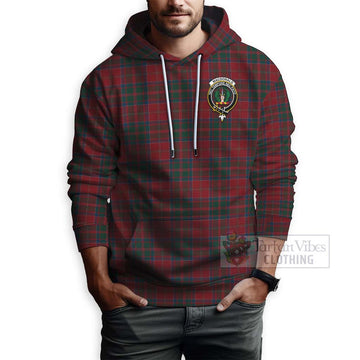 MacDonald (McDonald) of Glencoe Tartan Hoodie with Family Crest Celtic Skull Style