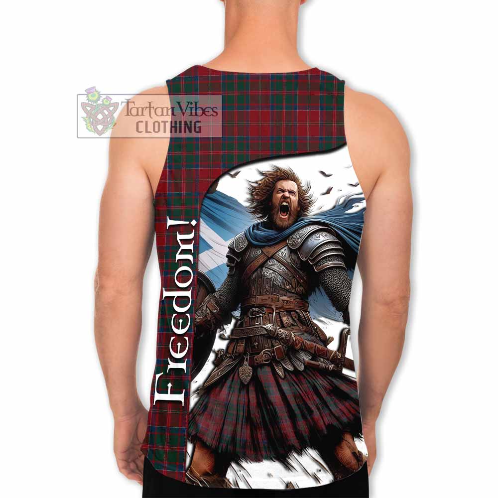 Tartan Vibes Clothing MacDonald (McDonald) of Glencoe Crest Tartan Men's Tank Top Inspired by the Freedom of Scottish Warrior