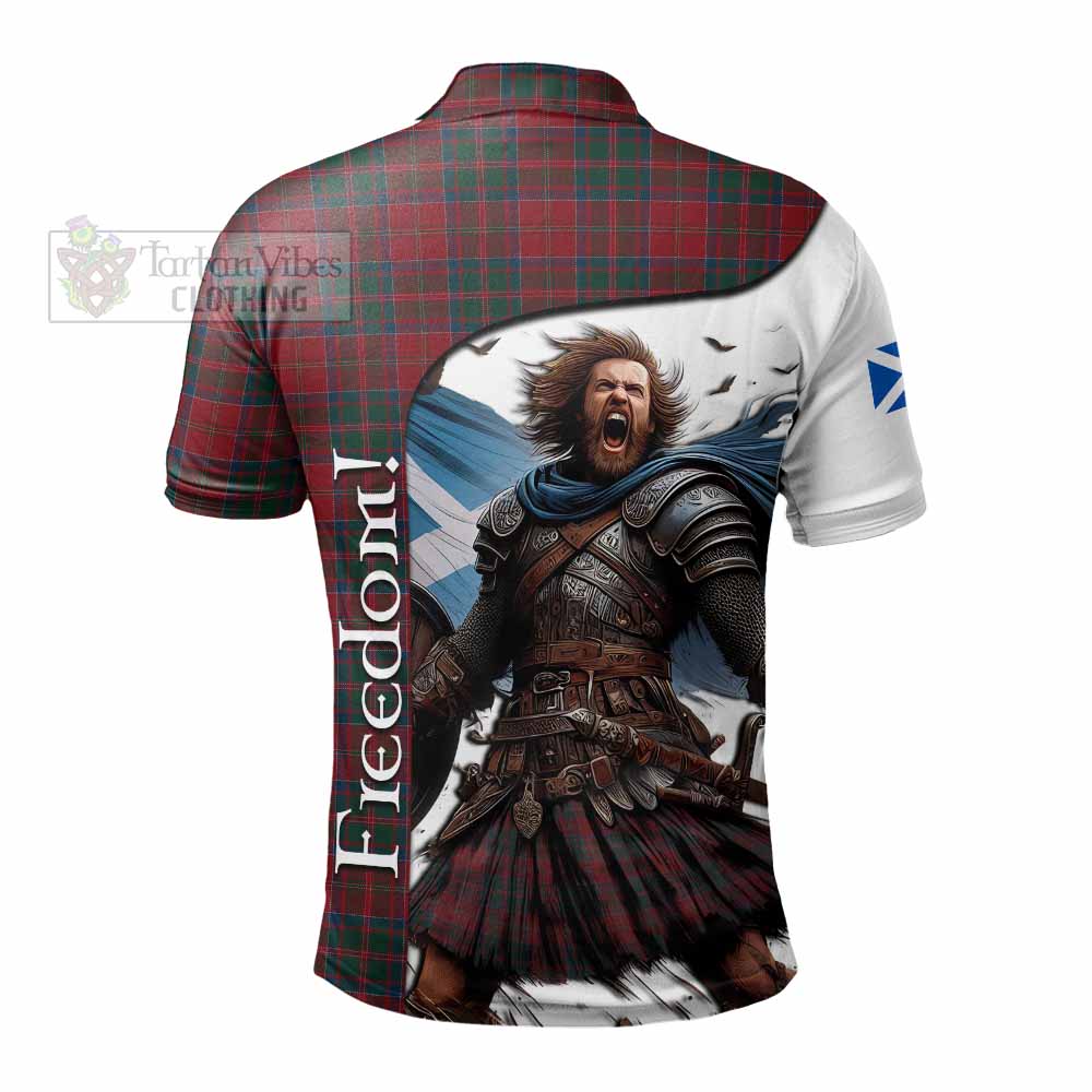 Tartan Vibes Clothing MacDonald (McDonald) of Glencoe Crest Tartan Polo Shirt Inspired by the Freedom of Scottish Warrior