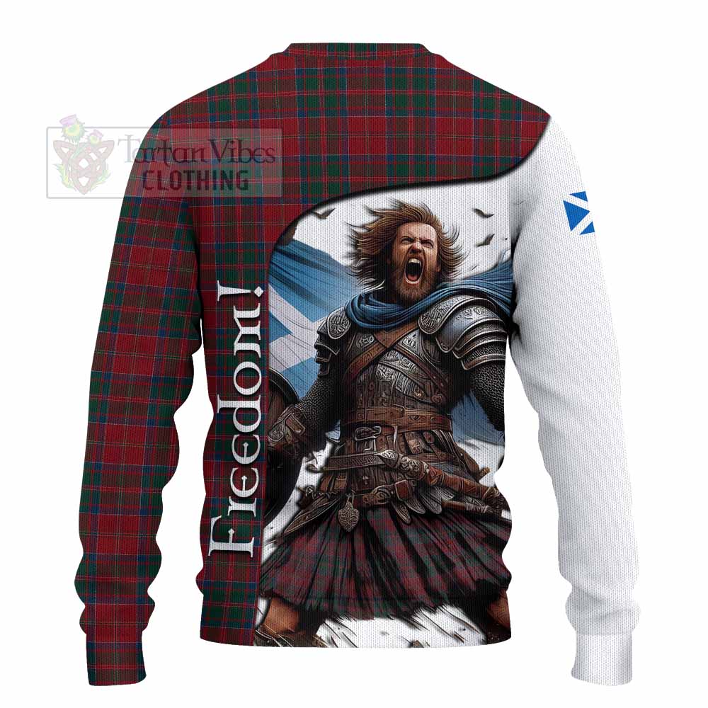 Tartan Vibes Clothing MacDonald (McDonald) of Glencoe Crest Tartan Knitted Sweater Inspired by the Freedom of Scottish Warrior