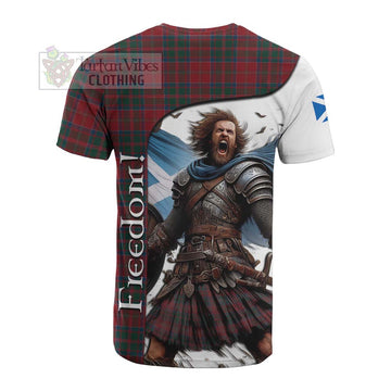 MacDonald (McDonald) of Glencoe Crest Tartan Cotton T-shirt Inspired by the Freedom of Scottish Warrior