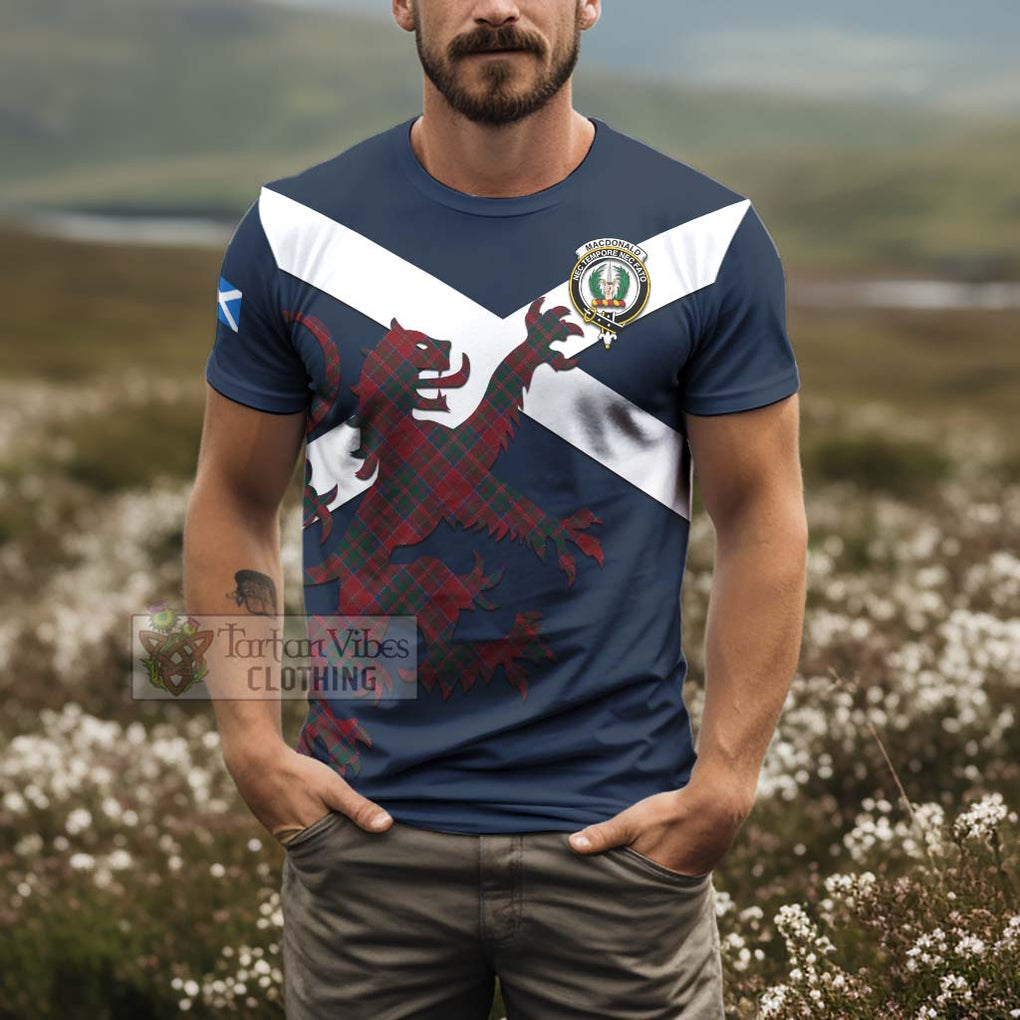 Tartan Vibes Clothing MacDonald (McDonald) of Glencoe Tartan Lion Rampant T-Shirt – Proudly Display Your Heritage with Alba Gu Brath and Clan Name