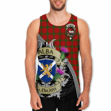 MacDonald (McDonald) of Sleat Tartan Family Crest Men's Tank Top Lion Rampant Royal Thistle Shield Celtic Inspired Men - Tartan Vibes Clothing