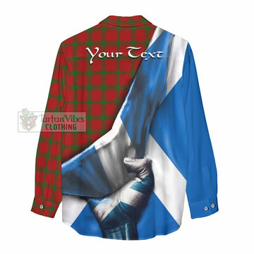 MacDonald (McDonald) of Sleat Tartan Women's Casual Shirt with Family Crest Scotland Patriotic Style