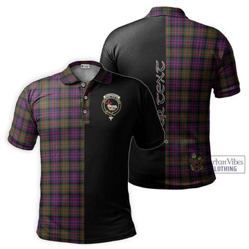 MacDonald Modern Tartan Polo Shirt with Family Crest and Half Of Me Style