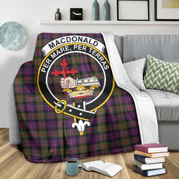 MacDonald Modern Tartan Blanket with Family Crest