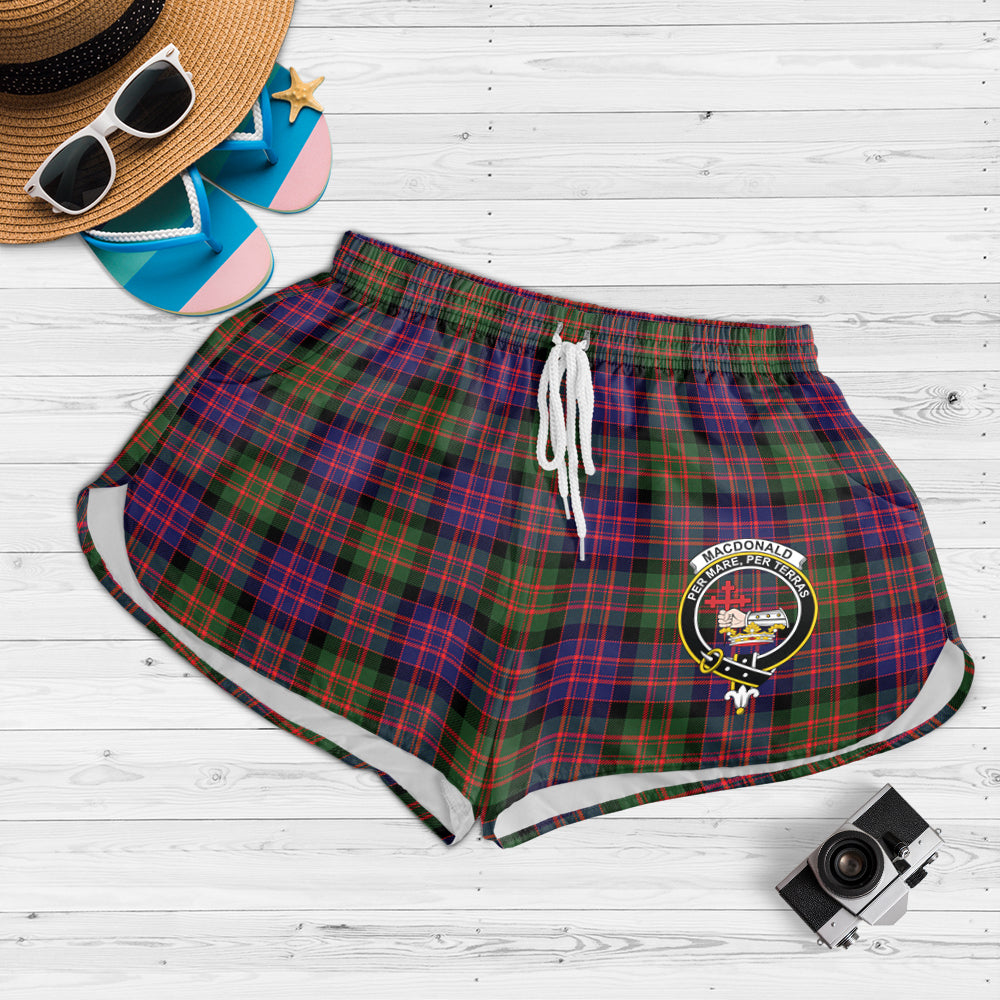 macdonald-modern-tartan-womens-shorts-with-family-crest