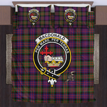 MacDonald Modern Tartan Bedding Set with Family Crest