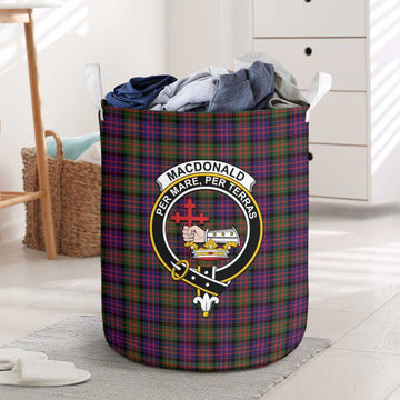 MacDonald Modern Tartan Laundry Basket with Family Crest