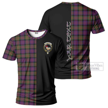 MacDonald Modern Tartan T-Shirt with Family Crest and Half Of Me Style