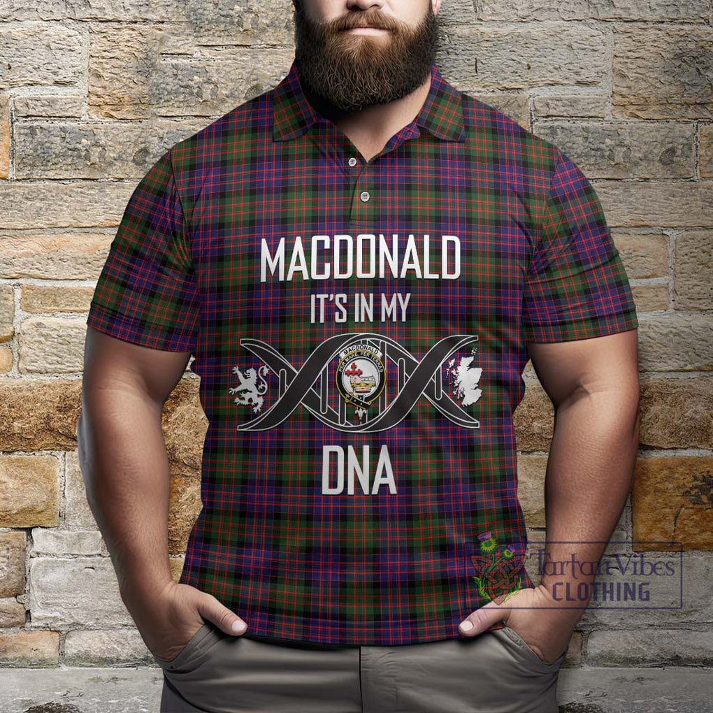 MacDonald Modern Tartan Polo Shirt with Family Crest DNA In Me Style Kid - Tartanvibesclothing Shop