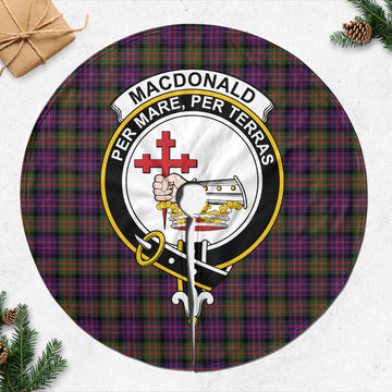 MacDonald Modern Tartan Christmas Tree Skirt with Family Crest