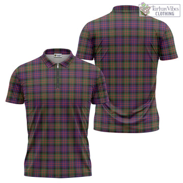 MacDonald Modern Tartan Zipper Polo Shirt