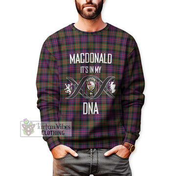 MacDonald Modern Tartan Sweatshirt with Family Crest DNA In Me Style