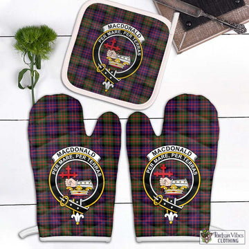 MacDonald Modern Tartan Combo Oven Mitt & Pot-Holder with Family Crest