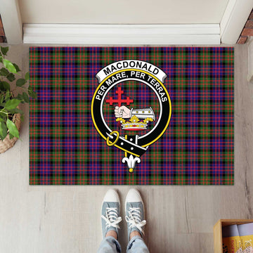 MacDonald Modern Tartan Door Mat with Family Crest