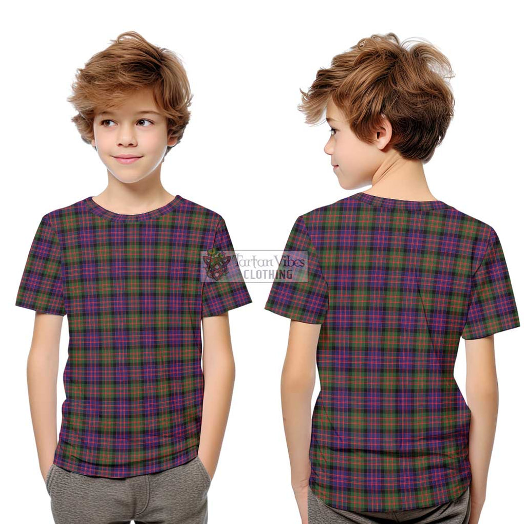 MacDonald Modern Tartan Kid T-Shirt Youth XL Size14 - Tartanvibesclothing Shop