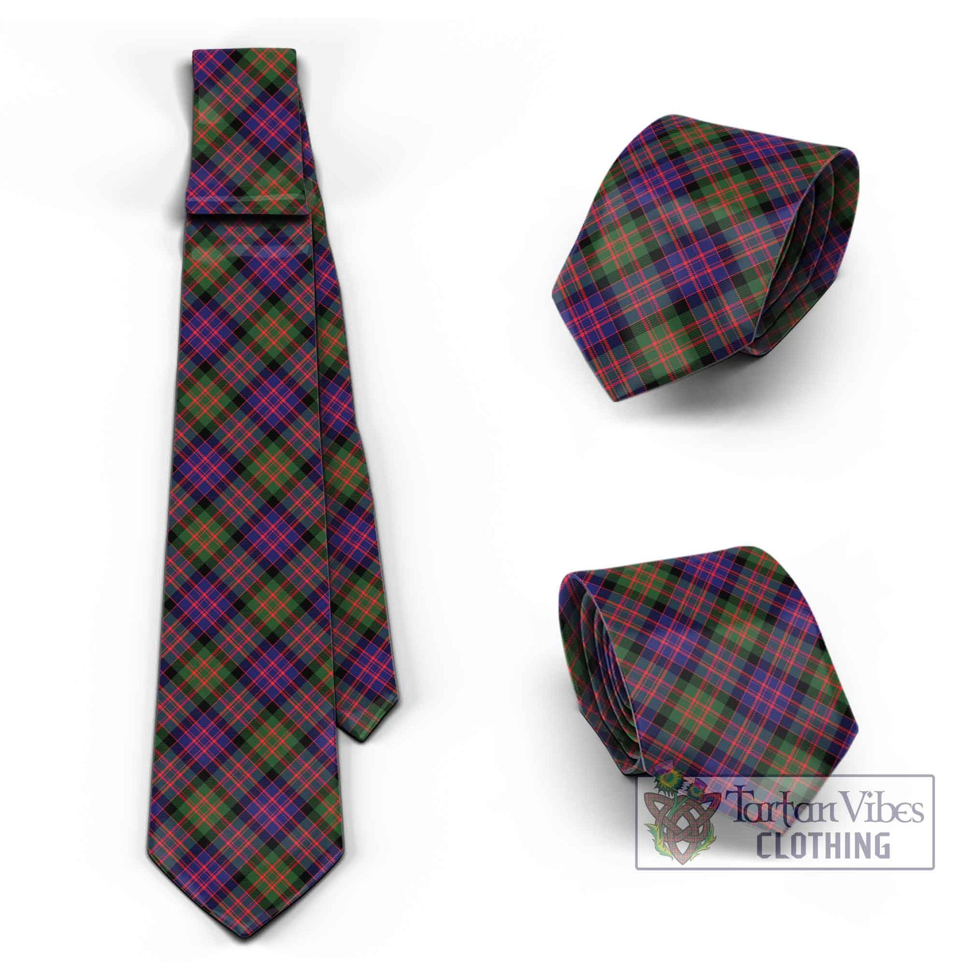 Tartan Vibes Clothing MacDonald Modern Tartan Classic Necktie Cross Style