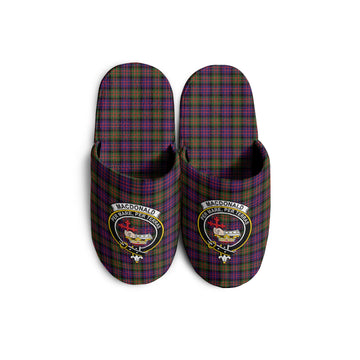 MacDonald Modern Tartan Home Slippers with Family Crest