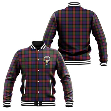 MacDonald Modern Tartan Baseball Jacket with Family Crest