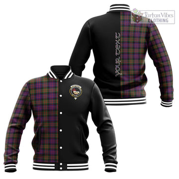 MacDonald Modern Tartan Baseball Jacket with Family Crest and Half Of Me Style