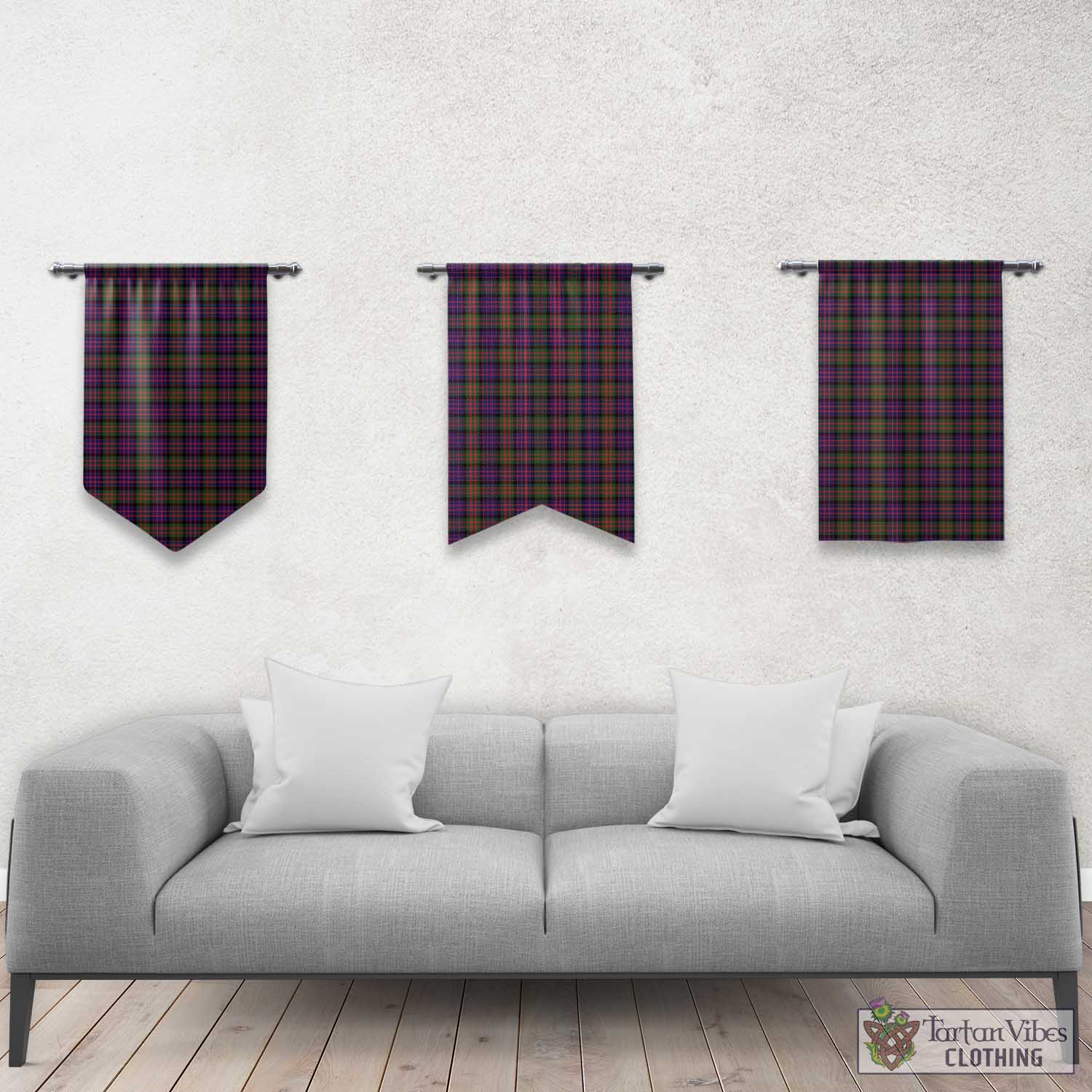 Tartan Vibes Clothing MacDonald Modern Tartan Gonfalon, Tartan Banner