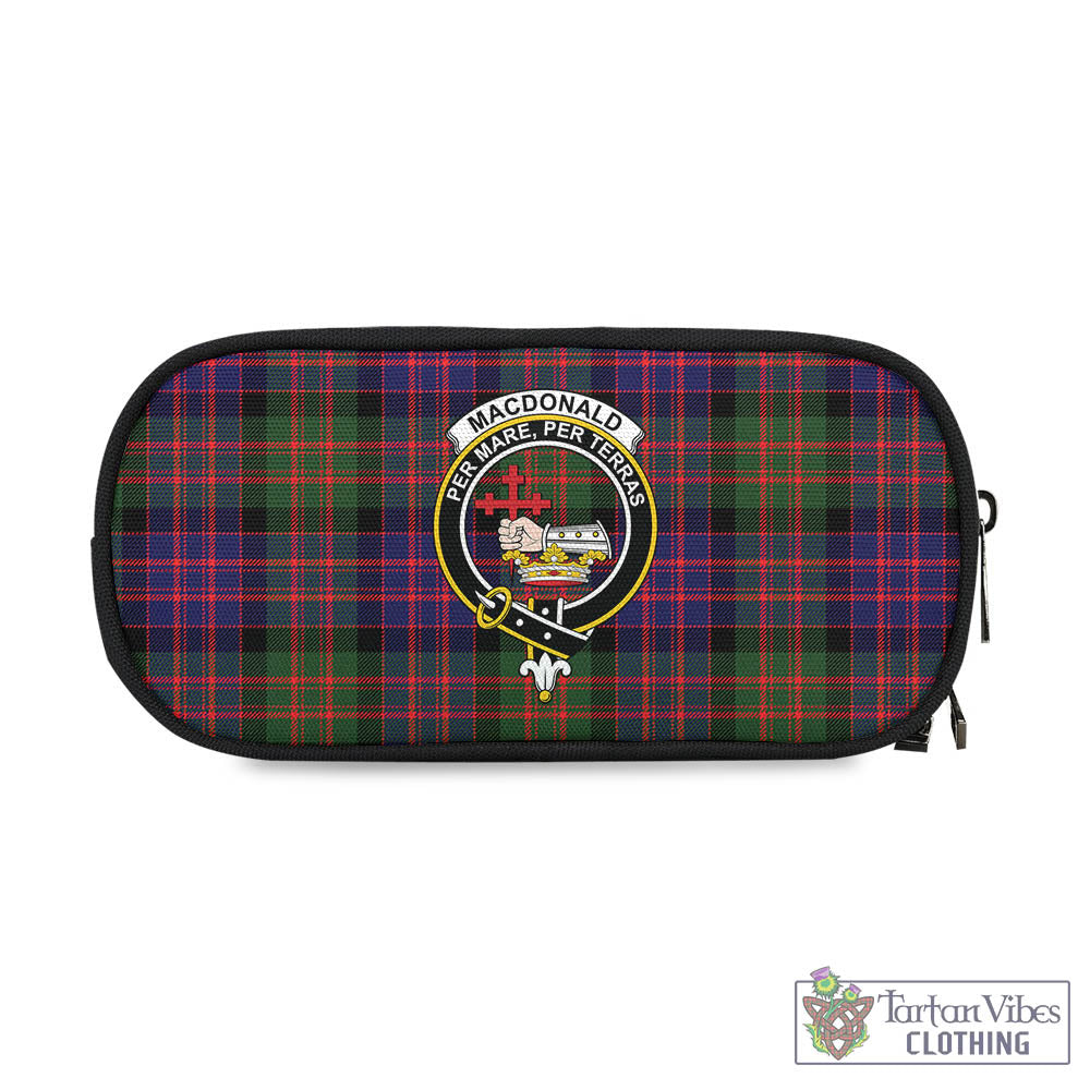 Tartan Vibes Clothing MacDonald Modern Tartan Pen and Pencil Case with Family Crest