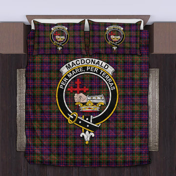 MacDonald Modern Tartan Quilt Bed Set with Family Crest