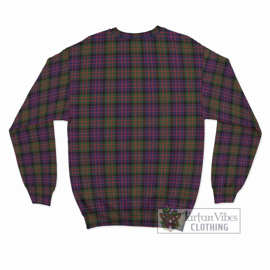 MacDonald Modern Tartan Sweatshirt with Family Crest DNA In Me Style - Tartanvibesclothing Shop