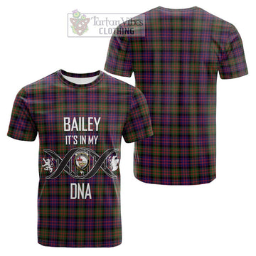 MacDonald Modern Tartan Cotton T-shirt with Family Crest DNA In Me Style