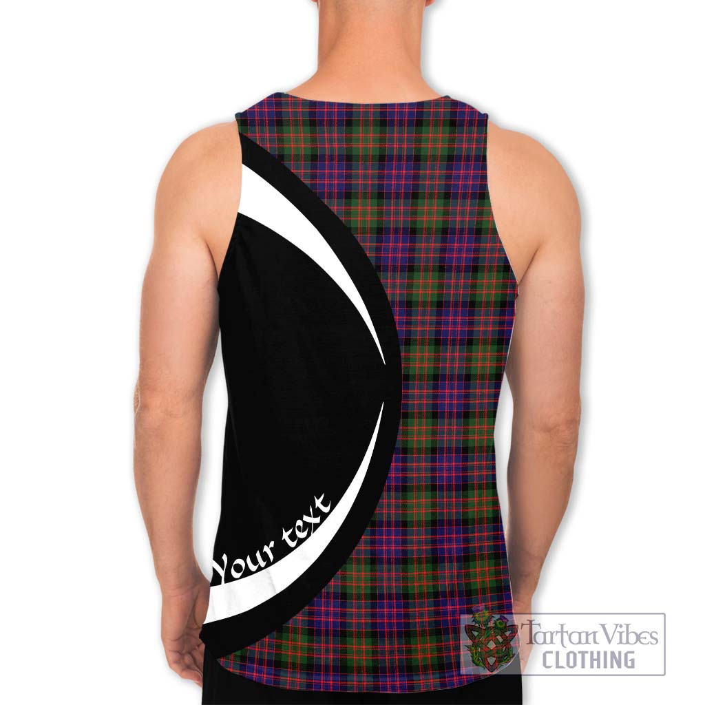 MacDonald Modern Tartan Men's Tank Top with Family Crest Circle Style - Tartan Vibes Clothing