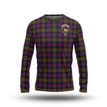 MacDonald Modern Tartan Long Sleeve T-Shirt with Family Crest