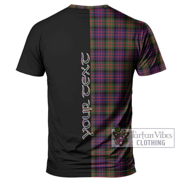 MacDonald Modern Tartan T-Shirt with Family Crest and Half Of Me Style