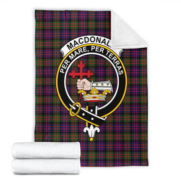 MacDonald Modern Tartan Blanket with Family Crest