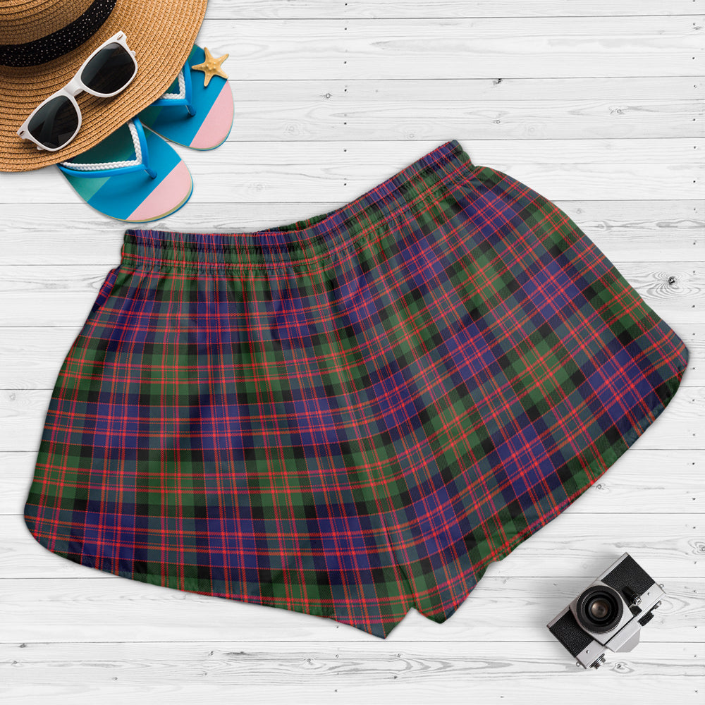 macdonald-modern-tartan-womens-shorts-with-family-crest