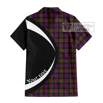 MacDonald Modern Tartan Short Sleeve Button Up with Family Crest Circle Style