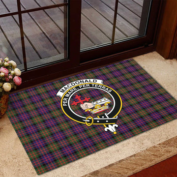 MacDonald Modern Tartan Door Mat with Family Crest