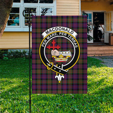 MacDonald Modern Tartan Flag with Family Crest