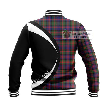 MacDonald Modern Tartan Baseball Jacket with Family Crest Circle Style