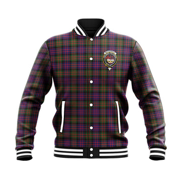 MacDonald Modern Tartan Baseball Jacket with Family Crest