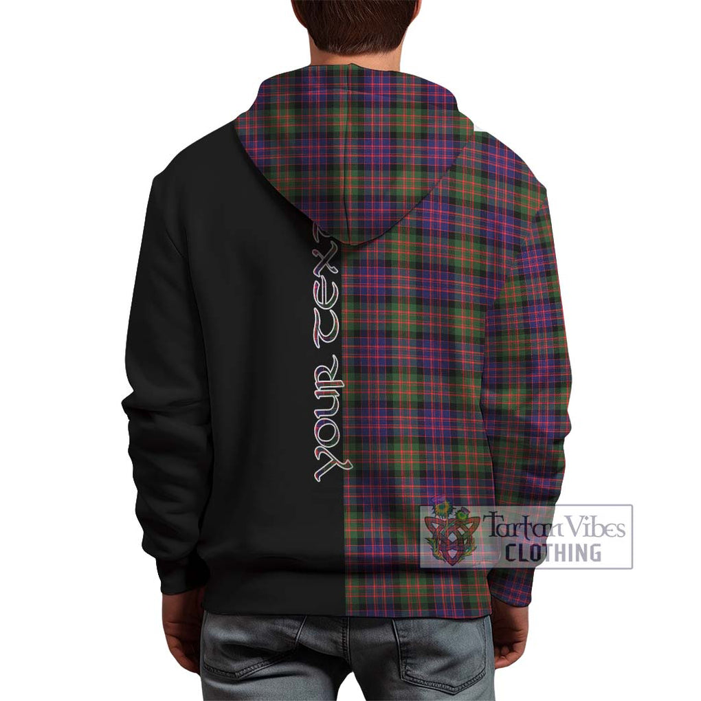 MacDonald Modern Tartan Hoodie with Family Crest and Half Of Me Style - Tartanvibesclothing Shop