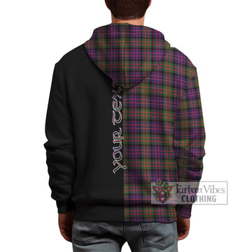 MacDonald Modern Tartan Hoodie with Family Crest and Half Of Me Style